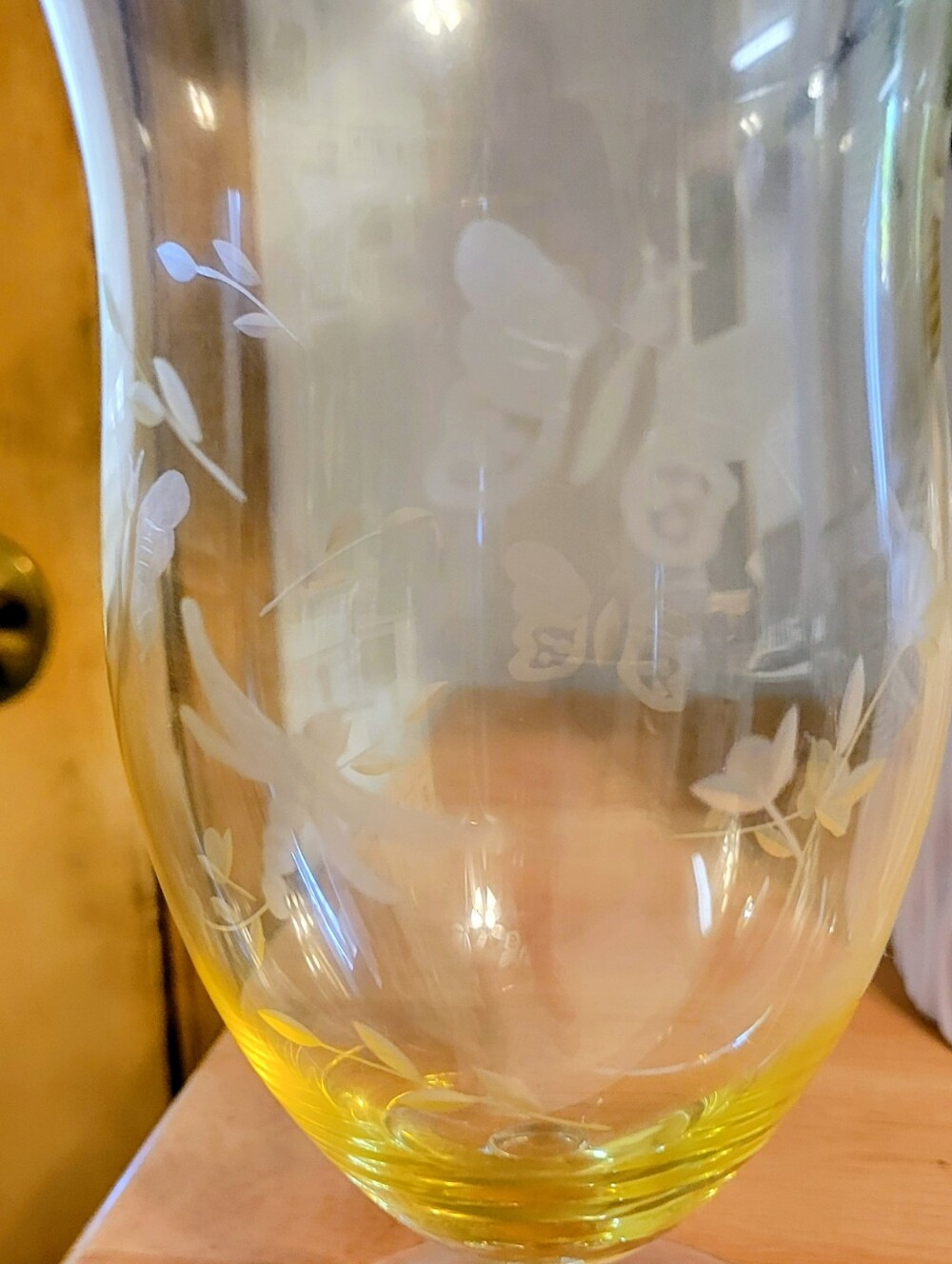 Lenox Vintage Butterfly Meadow Etched Colored Ice Tea Glasses Set Of 4, 18 Oz. - Picture 13 of 16